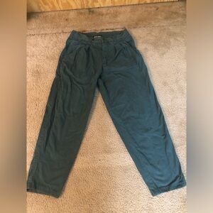 BODY EQUIP Pants Mens 34 x 32  Green Cotton With 3 Pockets Straight Leg